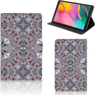 👉 Tablethoes Samsung Galaxy Tab A 10.1 (2019) Leuk Tablet hoesje Flower Tiles 8720215998436