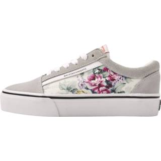 👉 Lage sneakers suede 36 vrouwen roze MACK PLATFORM Dames bloemenprint - Bloemen maat 8720134095766