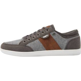 Lage sneakers grijs katoen 41 male mannen KUNZO Heren - maat 8720134084173