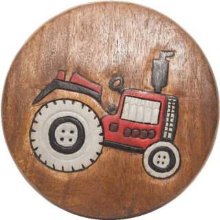 👉 Kinderkrukje acaciahout active kinderen met Tractor (Acaciahout) 8851109102834
