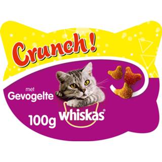 👉 Whiskas Crunch - Kattensnack - Kip Kalkoen Eend 100 g