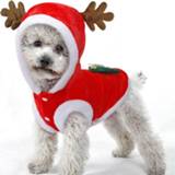 Rood l Kerst hond kleren voor kleine honden Santa kostuum winter Pet jassen kleur: (L) 8006405311101