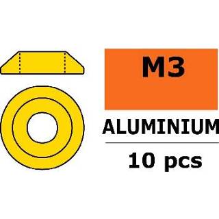 👉 Aluminium Washer voor M3 Button Head Screws (BD: 10mm) - Goud - 10st