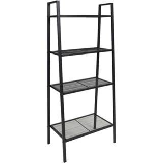👉 Ladder zwart metaal active boekenkast 4 schappen
