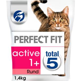 👉 Kattenvoer Perfect Fit Droogvoer Active Rund - 1.4 kg 4008429089862