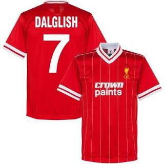 👉 Voetbalshirt Liverpool Crown Paints Retro 1982 + Dalglish 7