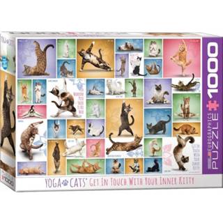 👉 Puzzel engels legpuzzels Yoga Cats (1000 stukjes) 628136609531