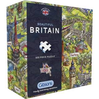 👉 Puzzel engels legpuzzels Beautiful Britain (500 stukjes) 5012269034301