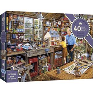 👉 Puzzel engels legpuzzels Grandad's Workshop - Piecing Together (40 stukjes) 5012269022599