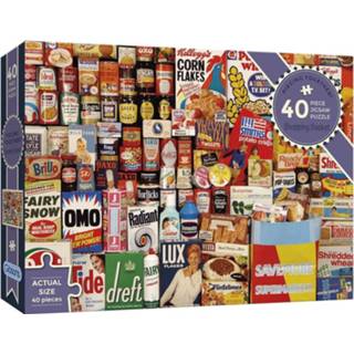 👉 Puzzel engels legpuzzels Shopping Basket - Piecing Together (40 stukjes) 5012269022575