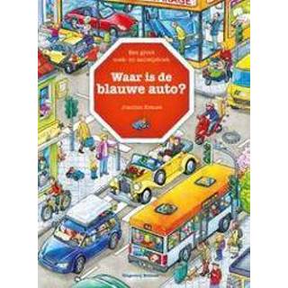 👉 Waar is de blauwe auto. een groot zoek- en aanwijsboek, Krause, Joachim, Hardcover