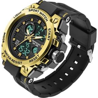 Horloge goud mannen SANDA739 plaat Chao mannelijke student mode trend multi functionele digitale waterdichte elektronische meter (goud) 8733253415902