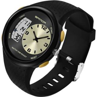 👉 Horloge geel mannen SANDA 763 waterdichte student explosieve mode multi functionele nacht licht outdoor sportpersoonlijkheid elektronische polshorloge (gee 8733253385953