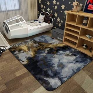 👉 Carpet blauw Simple Modern Town Color Rug Living Room Bedroom Floor Mat Size:180x230cm(Tijuana Blue) 8733253369038