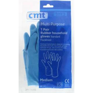 👉 Huishoudhandschoen blauw rubber 'Huishoudhandschoen M CMT'