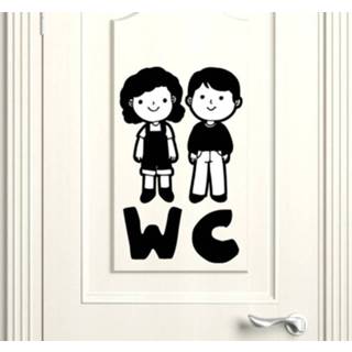 Glazen deur nederlands kinderen Zelfklevende sticker voor op wc