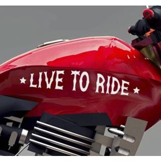 👉 Motorfiet nederlands ''Leef om motorfiets te berijden'' zelfklevende stickers