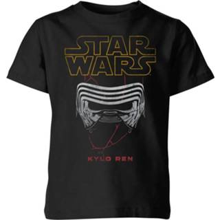 👉 Helm zwart kinderen Star Wars Kylo Helmet Kids' T-Shirt - Black 98/104 (3-4 jaar)