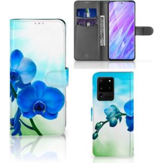 Orchidee blauw Samsung Galaxy S20 Ultra Hoesje 8720215895193