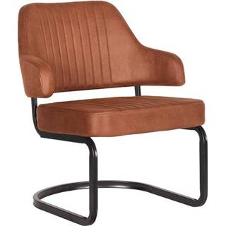 👉 Fauteuil stof cognac LABEL51 - Otta Microvezel 8719323329133