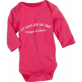 Rompertje roze wit katoen elastaan Schnizler romper lage mouw junior roze/wit mt 86/92 4010952418361