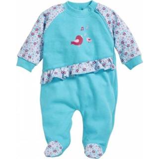 👉 Rompertje katoen 50 turkoois Playshoes Schnizler romper overal vogels junior maat: 4010952474794
