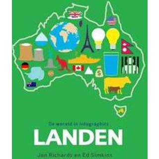 👉 Landen. De wereld in infographics, Simkins, Ed, Hardcover