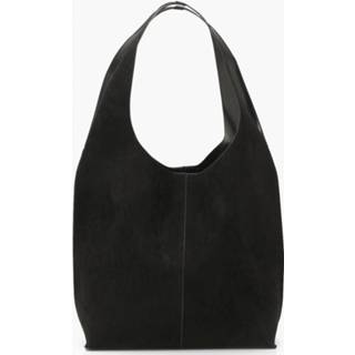 👉 Suedette Slouch Hobo Day Bag, Black