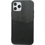 👉 Unicolor unisex zwart leer Card Slot Backcover voor de iPhone 11 Pro - 8719638583312