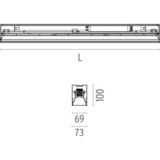 👉 Flos Architectural In-Finity 70 Surface General Lighting Emergency Module AN N70SEM3G02B Zilver