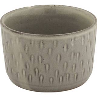 👉 Porselein grijs Ramekin Stockholm - streepjes ⌀9x6 cm 8716963083173