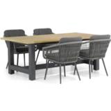 👉 Tuinset rope Anthracite dining sets grijs-antraciet Lifestyle Western/San Francisco 200 cm 5-delig