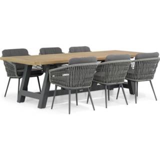 👉 Tuinset rope Anthracite dining sets grijs-antraciet Lifestyle Western/Trente 260 cm 7-delig