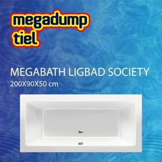 👉 Ligbad pergamon Society 190X90X50 cm MegaBath 8719304195016