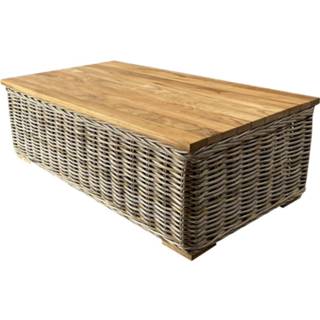 👉 Terrastafel teak natural rotan active Otava lounge tuintafel naturel -