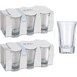 👉 Shotglas transparant 12x shotglaasjes / borrelglazen 4 cl