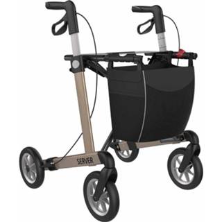 👉 Lichtgewicht rollator aluminium ice blue Server Comfort met SOFT wielen (7 kg) 5901912637955