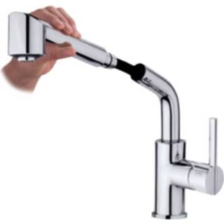 👉 Keukenkraan chroom GRB Kitchen 30,2 cm met Uittrekbare Handdouche Twee Standen 8435200068925