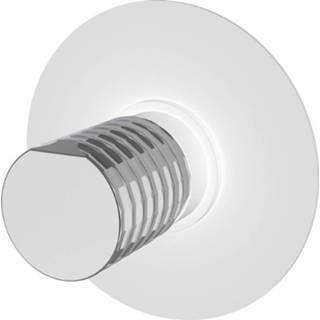 👉 Inbouw douchekraan wit messing GRB Aura Ø12 cm Chromen Knop 8435200271363