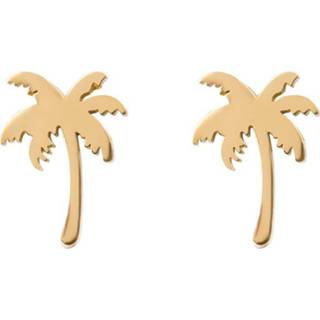 👉 Oorbel goud edelstaal vrouwen nederlands IXXXi Oorbellen Palm Tree