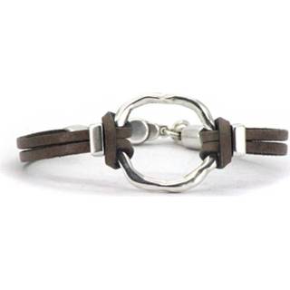 👉 Armband edelstaal m vrouwen nederlands taupe Qoss Jane - Maat