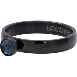 👉 IXXXi Vulring Zirconia 1 Stone Blue Zwart | Maat 17