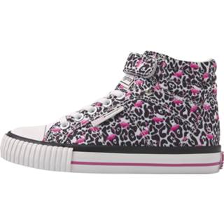 👉 Hoge sneakers polyester 28 vrouwen roze meisjes DEE flamingo panterprint - maat 8720134117734