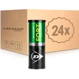👉 Verpakking One Size geel Dunlop Fort All Court 24x 3 Stuks In Een Doos