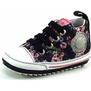 👉 Wit blauw leer Shoesme BP20S004 Flower SHO17