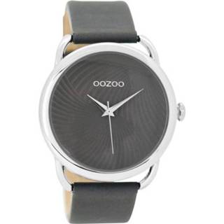 👉 Horloge grijs leer unisex nederlands OOZOO Timepieces Olifant | C9163 9879012518688