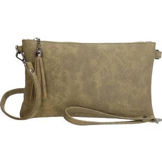 👉 Clutch kunstleer vrouwen nederlands olijf Beagles / Schoudertasje Snake 8717924175487