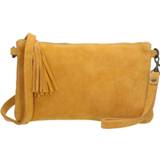👉 Clutch suedelook nederlands vrouwen geel Charm Suède / Avondtasje Oker 8717924149693