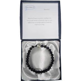 👉 Armband vrouwen nederlands Donker Blauw Halfedelstenen in Geschenkdoos Blauwvloed
