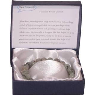 Armband kristal nederlands vrouwen groen Halfedelstenen in Geschenkdoos Tianshan Graniet